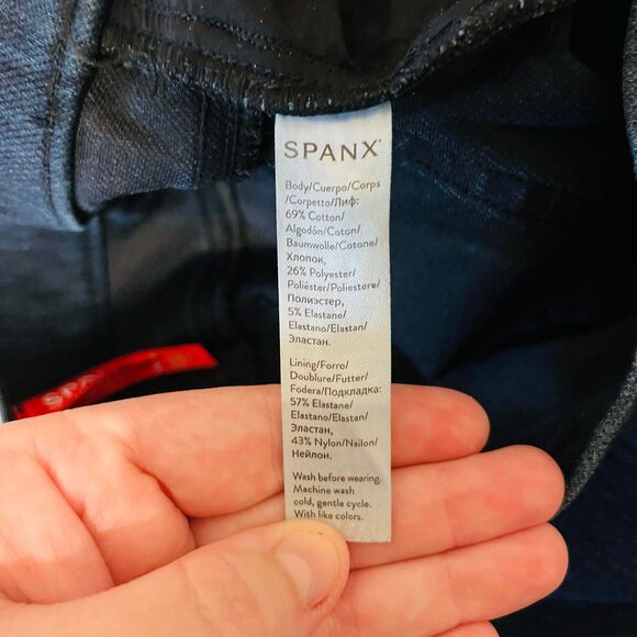 SPANX Dark Blue Jeggings size Medium - Picture 6 of 6